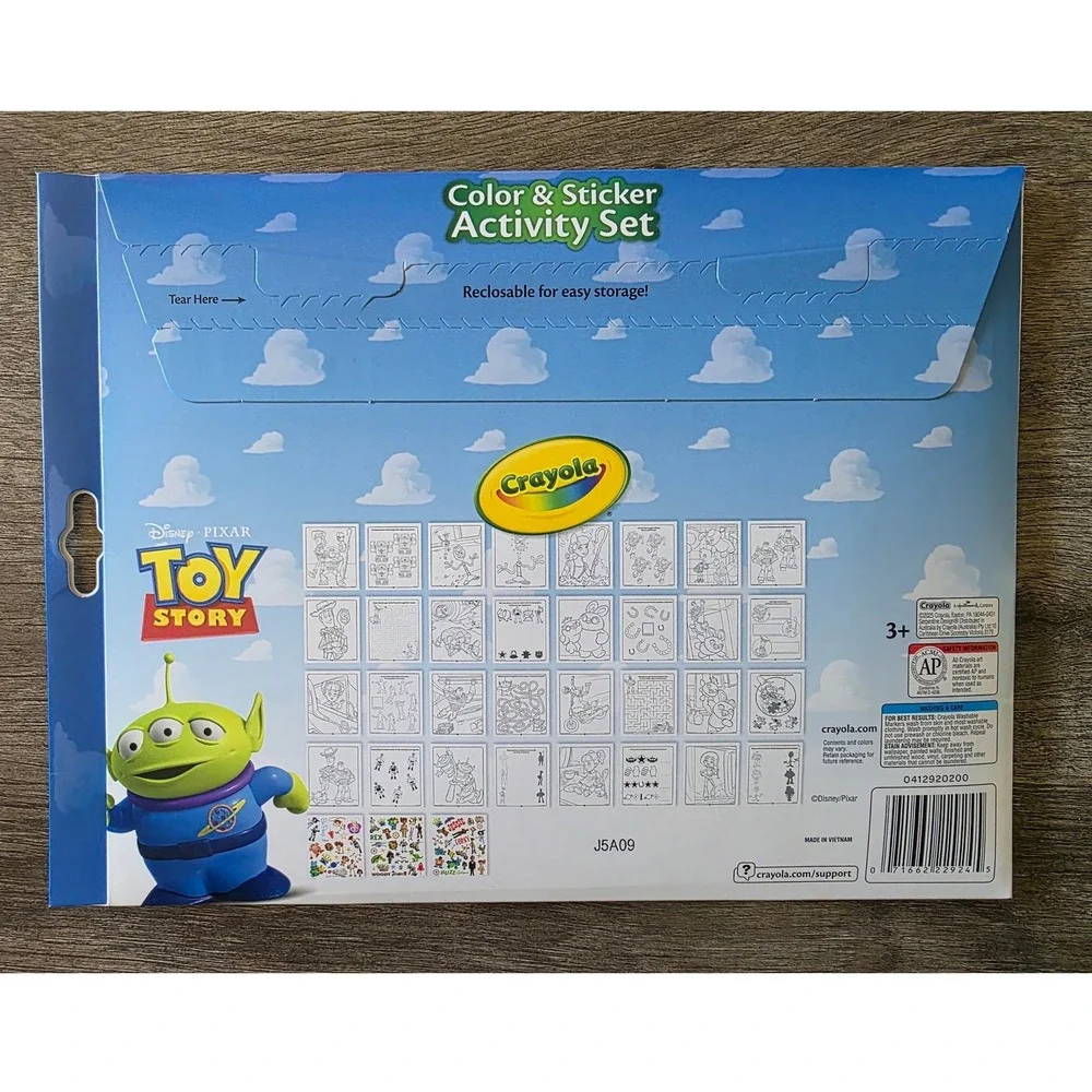 Crayola Color & Sticker Activity Set 2pk Toy Story TMNT Mutant Mayhem New